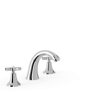 Bateria umywalkowa stojąca dwuuchwytowa Tres Clasic chrom 24210601