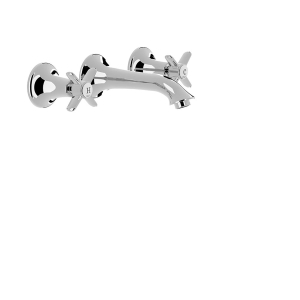 Bateria umywalkowa podtynkowa dwuuchwytowa Tres Clasic chrom 24215102