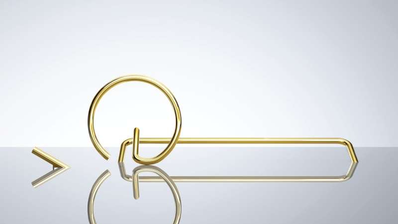 Wieszak na ręcznik ścienny Deante Silia złoty