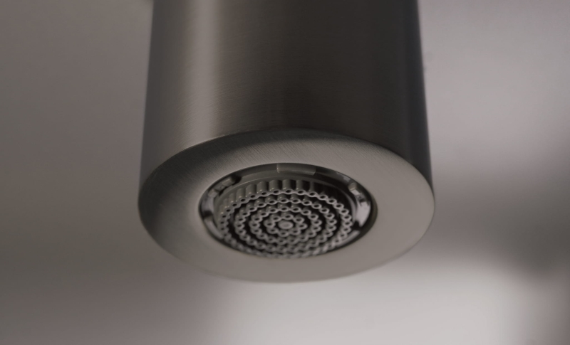 Deszczownica z baterią prysznicową Deante Silia titanium