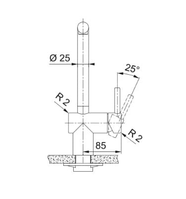 Bateria zlewozmywakowa Franke Atlas Neo z wyciągana wylewką czarna