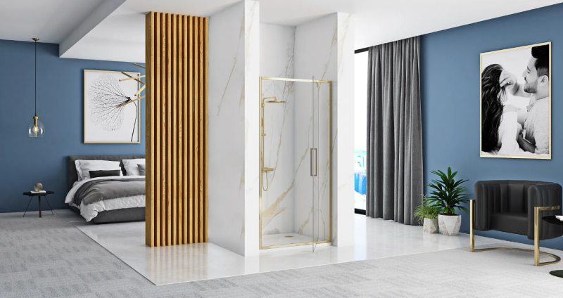 Drzwi Prysznicowe Rea Rapid Slide 100 gold