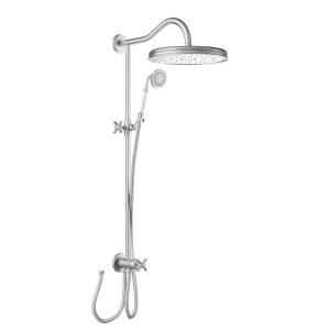 Zestaw prysznicowy Tres Clasic bez baterii stal 24247601AC