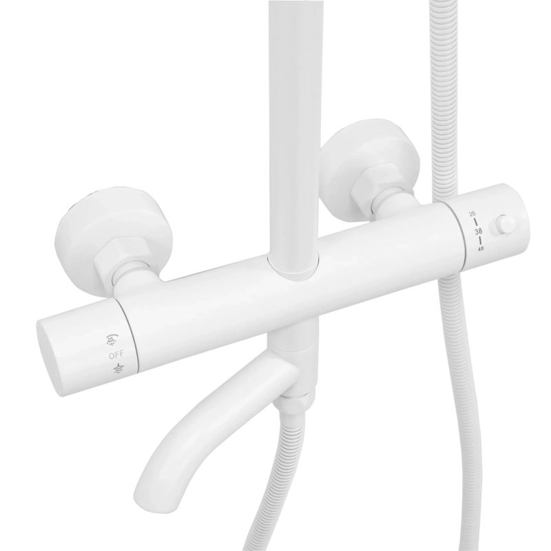 Zestaw natryskowo wannowy Rea Lungo biały