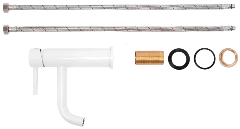 Bateria Umywalkowa Rea Lungo biała niska