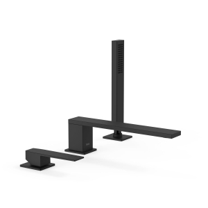 Bateria wannowo prysznicowa Tres Slim Exclusive czerń matowa 20216101NM