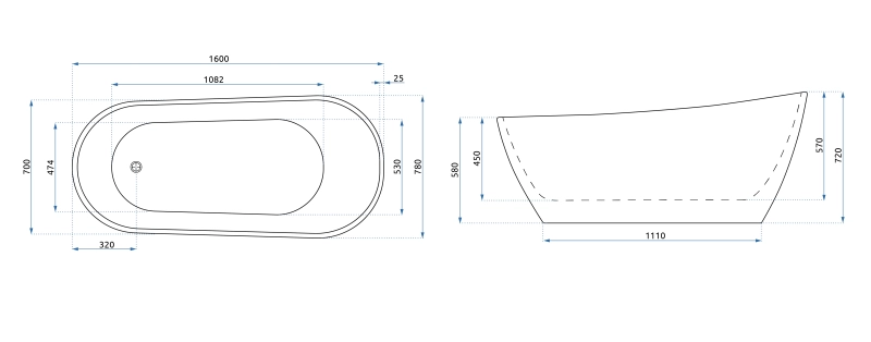 Wanna wolnostojąca Rea Cori