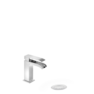Bateria umywalkowa Tres Cuadro chrom z otwartą wylewką z korkiem 00611001D