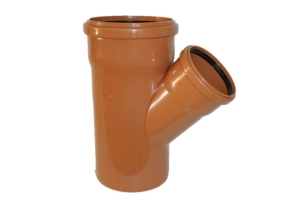 Trójnik kanałowy PCV 200x125x45°  REHAU  