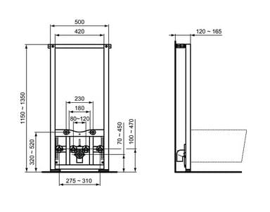 stelaż do bidetu Ideal Standard R016267 rysunek.JPG