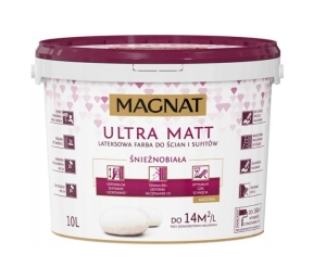 Farba lateksowa Magnat Ultra Matt biała 10l
