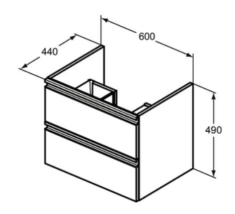 szafka umywalkowa Ideal Standard Tesi 60 T0050OV rysunek.JPG