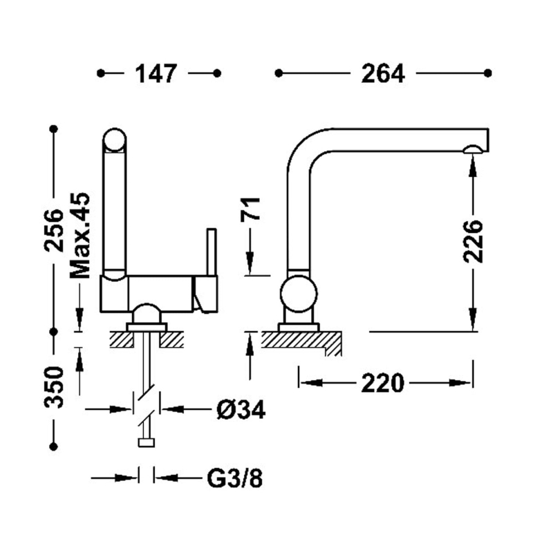 Bateria kuchenna Tres Top