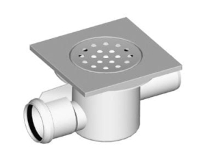 Wpust podłogowy przepływowy 150x150mm LIV 195246