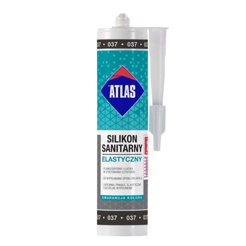 Silikon sanitarny Atlas grafit 037 280ml