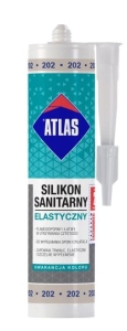 Silikon sanitarny Atlas popielaty  202 280ml 