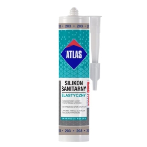 Silikon sanitarny Atlas stalowy 203 280ml  