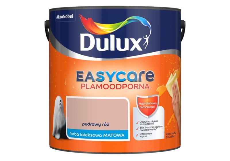 Farba Dulux EasyCare pudrowy róż 2,5L