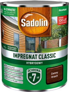 Impregnat do drewna Sadolin Classic ciemny orzech 0,75L 