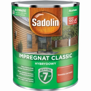 Impregnat do drewna Sadolin Classic szwedzka czerwień 0,75L