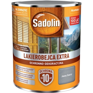 Lakierobejca do drewna  Sadolin Extra jasny szary 5L  