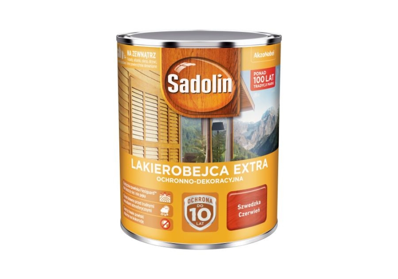 Lakierobejca do drewna Sadolin Extra szwedzka czerwień