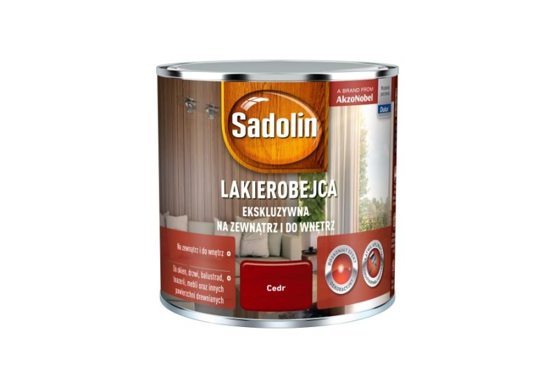 Lakierobejca ekskluzywna do drewna Sadolin cedr
