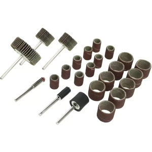 Ściernice listkowe i taśmy szlifierskie Dedra zestaw 24szt