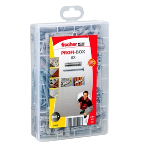 Zestaw kołków i wkrętów Fischer Profi-Box SX 518525 160 szt