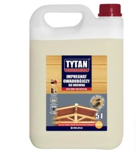 Impregnat owadobójczy do drewna Tytan bezbarwny 5L