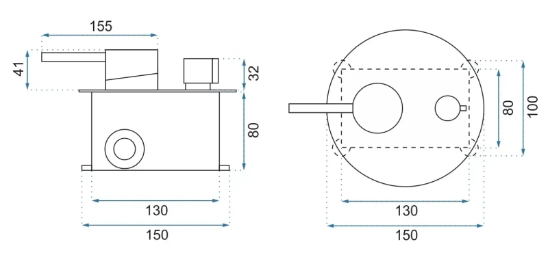 Bateria wannowa podtynkowa Rea Lungo złota szczotkowana