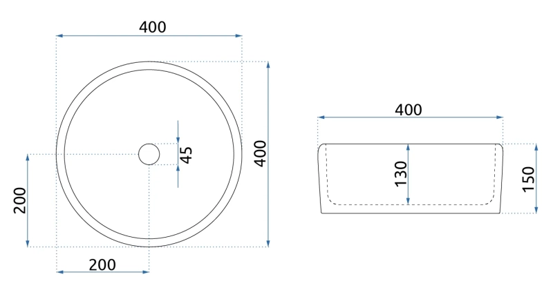 Umywalka nablatowa Rea Florisa