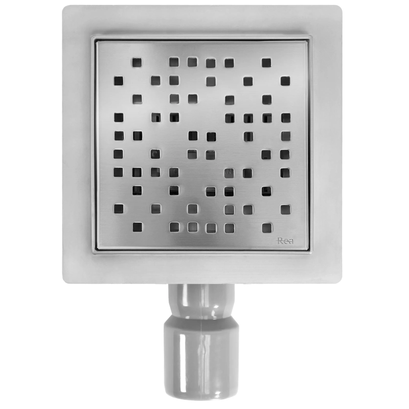 Odpływ punktowy Rea Dots nikiel szczotkowany