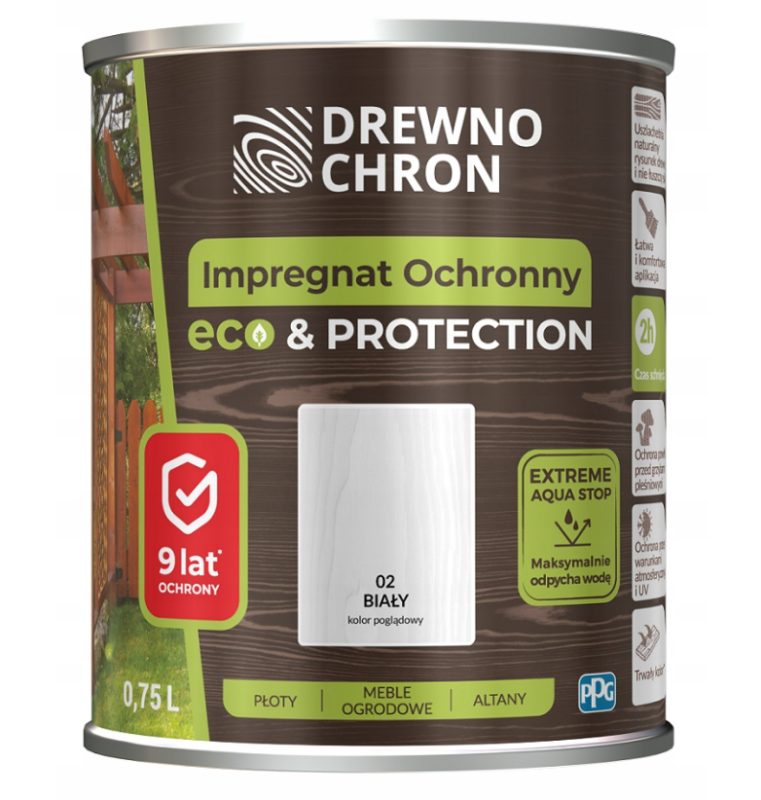Impregnat Drewnochron Eco&Protect biały