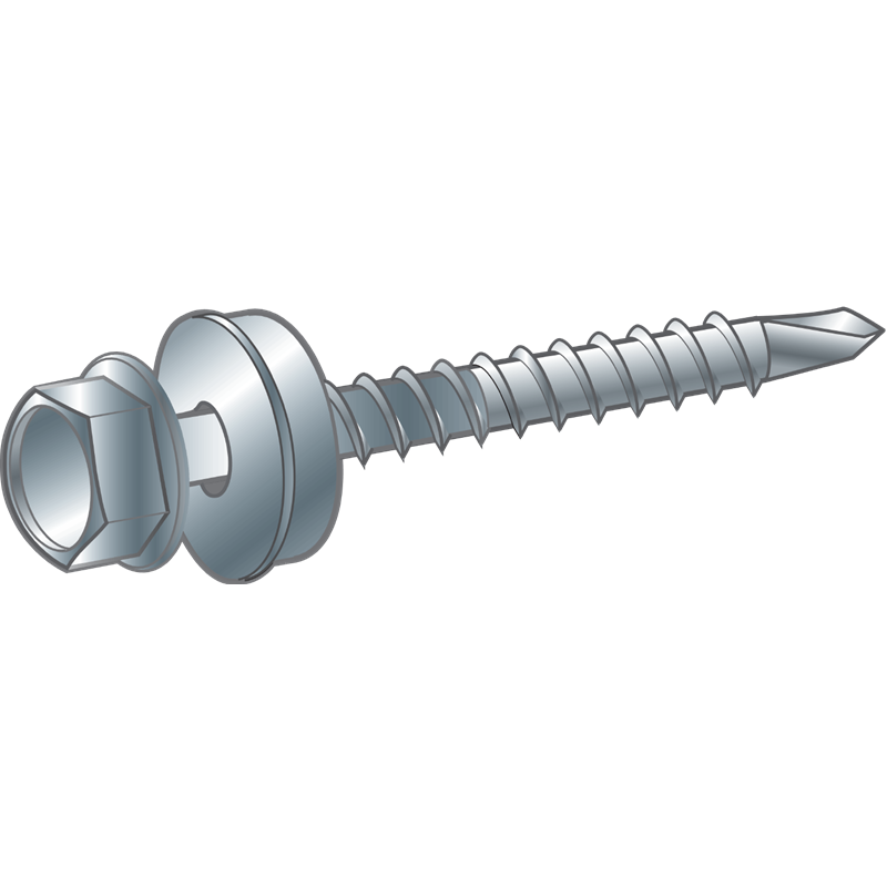 Wkręt farmerski 4,8x35mm samowiercący EPDM RAL3009 op.250 sztuk ESSVE 632243009