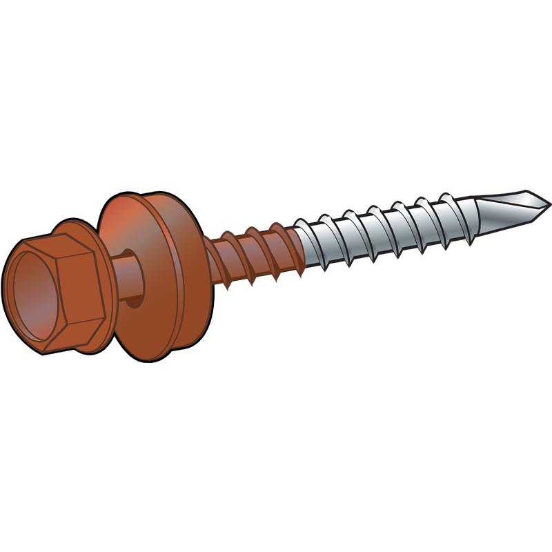 Wkręt farmerski 4,8x35mm samowiercący EPDM RAL70,24 op.250 sztuk ESSVE 632247024