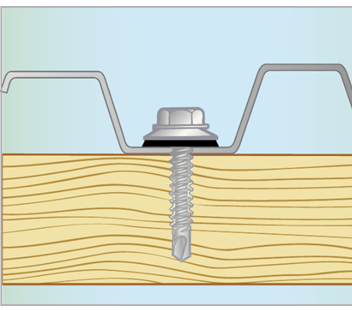 Wkręt farmerski 4,8x35mm samowiercący EPDM RAL70,24 op.250 sztuk ESSVE 632247024