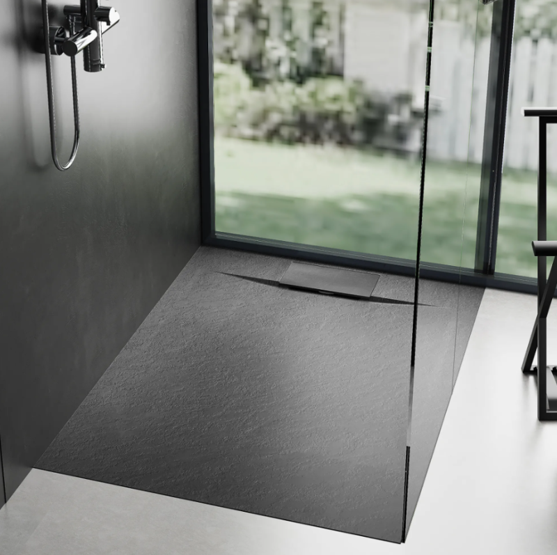 Brodzik prostokątny Rea Bazalt