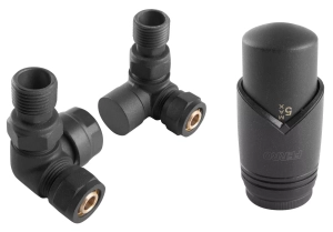 Zestaw termostatyczny osiowy Ferro antracyt