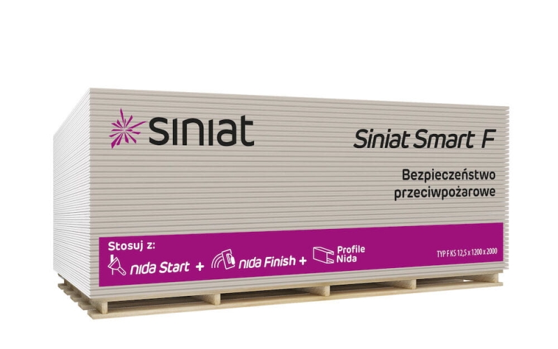 Płyta gipsowo-kartonowa Siniat Smart Typ F
