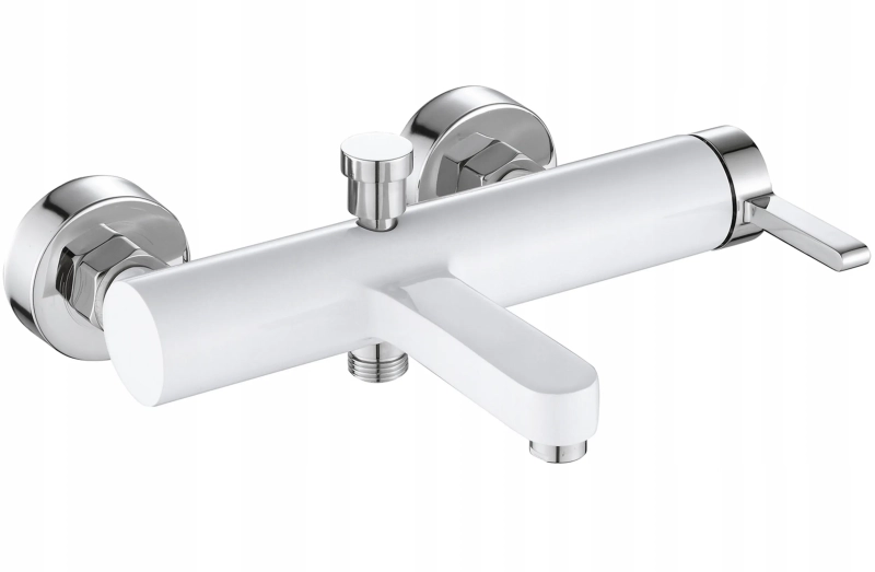 Bateria wannowa Rea Polo biała/chrom