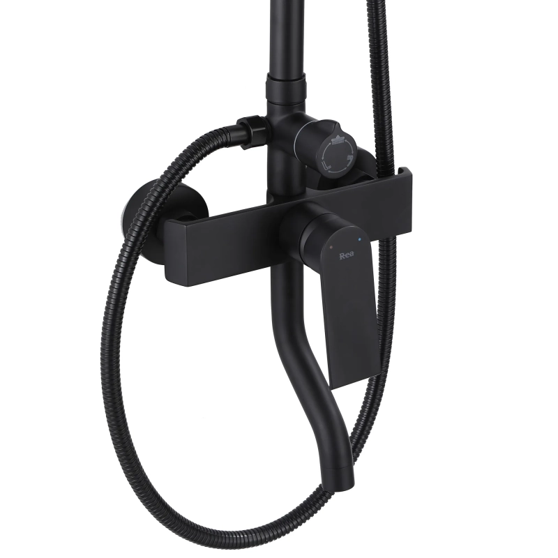 Zestaw natryskowy Rea Hass czarny