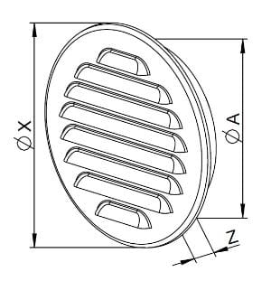 Kratka wentylacyjna Awenta