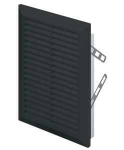 Kratka wentylacyjna Awenta Classic czarny T40CZ 140x140mm