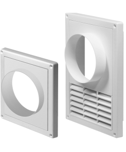 Kratka wentylacyjna okapowa Awenta biała T81 140x140mm Fi 125mm