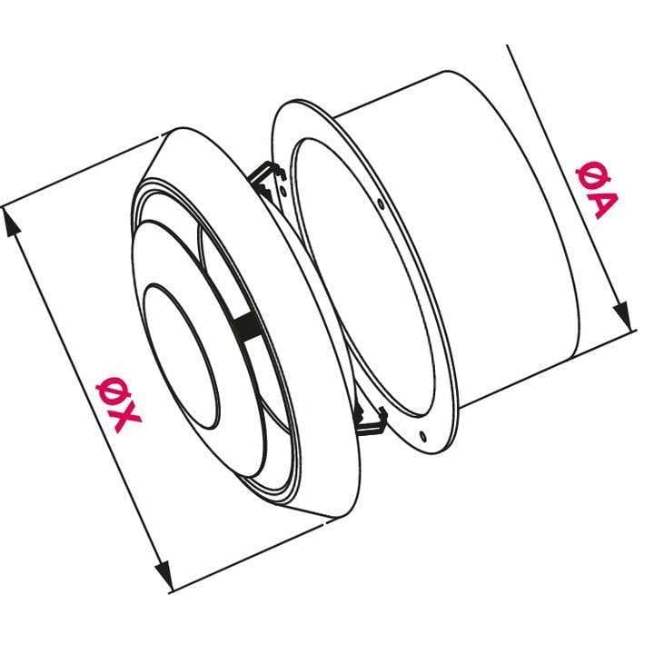 Anemostat nawiewny Awenta AN