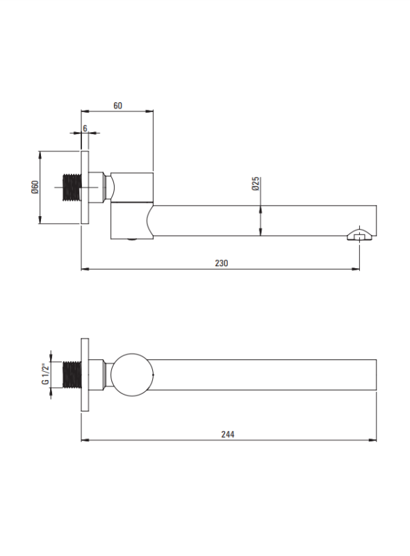 Zestaw prysznicowy podtynkowy z wylewką wannową Deante Arnika