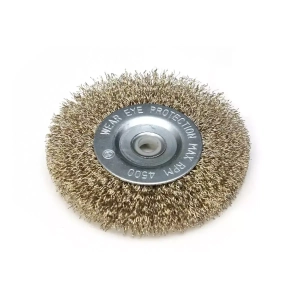 Szczotka druciana tarczowa Dedra mosiądzowana 150mm 