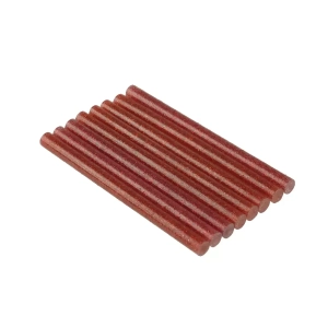 Klej topliwy uniwersalny Dedra czerwony brokat 8szt  