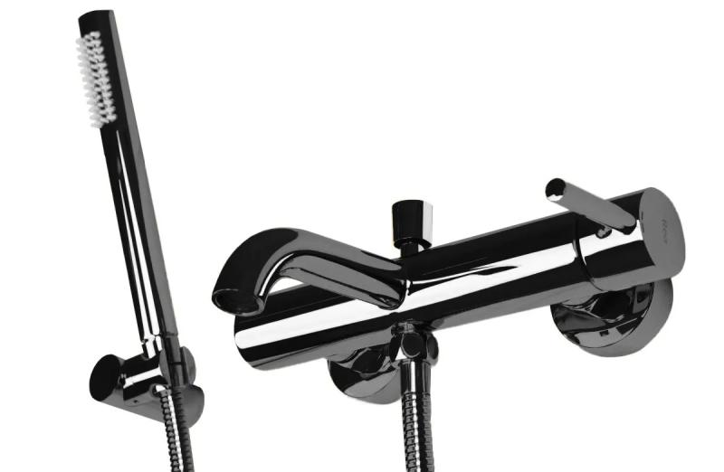 Bateria wannowa Rea Lungo czarna metaliczna